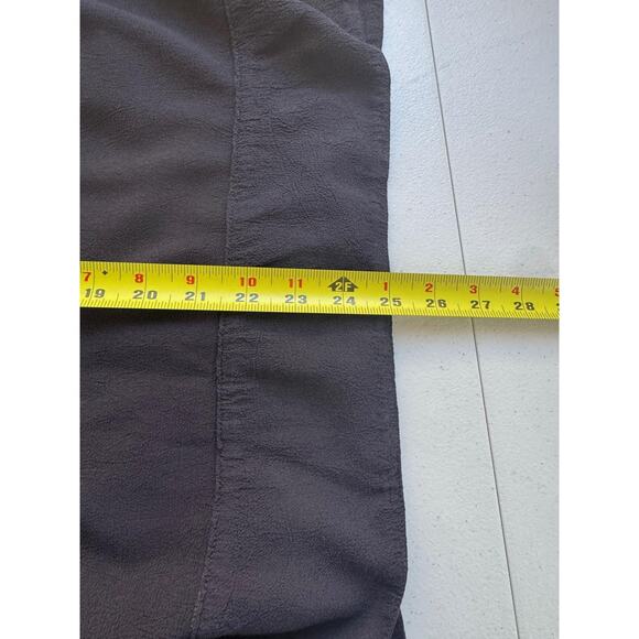 CP Shades Shirt Womens Large Blue Button Front Rayon Collared Long Sleeve Blouse - Picture 8 of 9